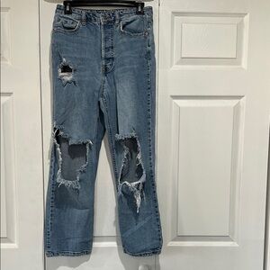 Wild Fable straight leg distressed jeans size 8